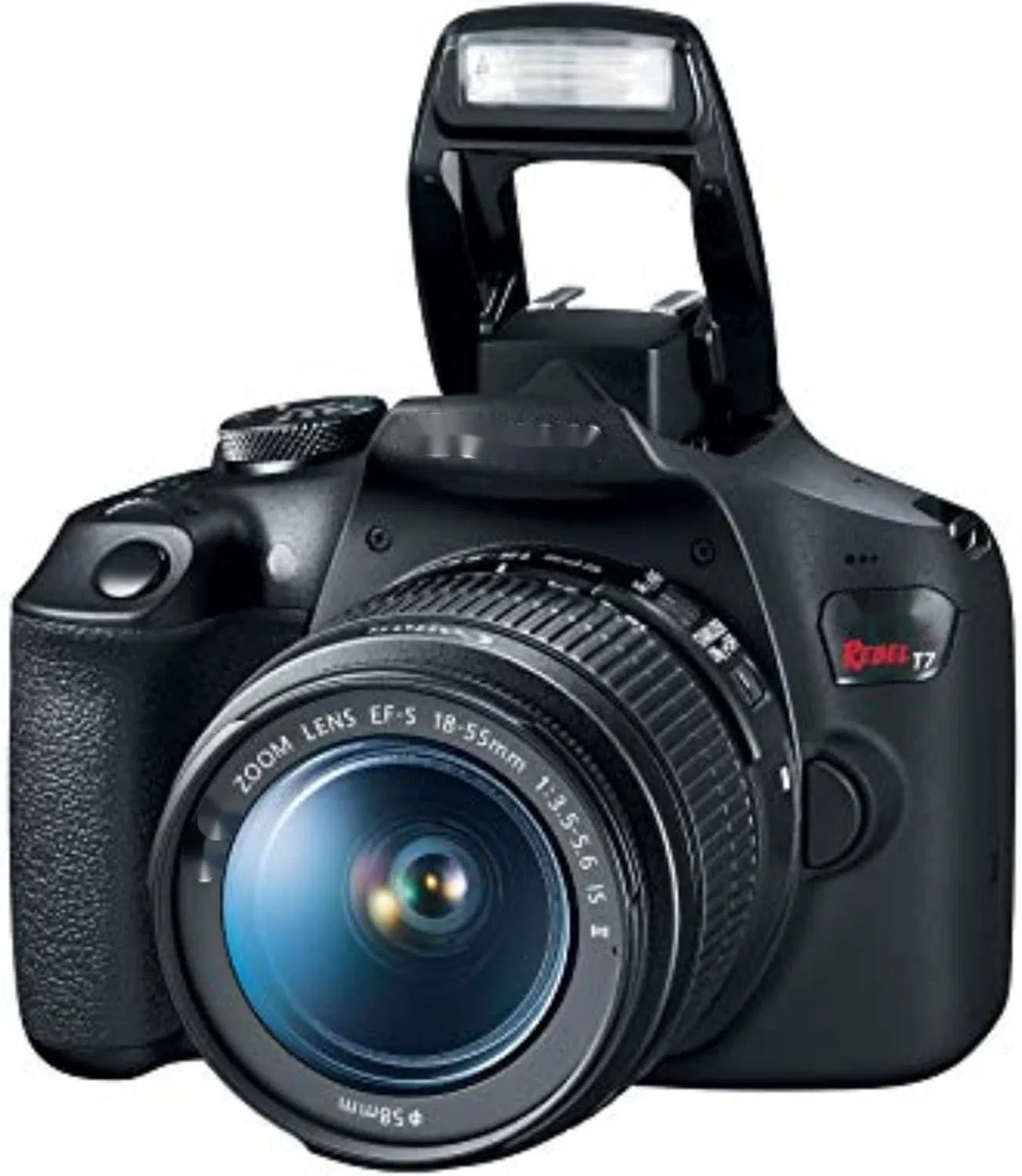 Hot-Selling Rebel T7 DSLR Camera with 18-55mm Lens Built-in Wi-Fi 24.1 MP CMOS Sensor