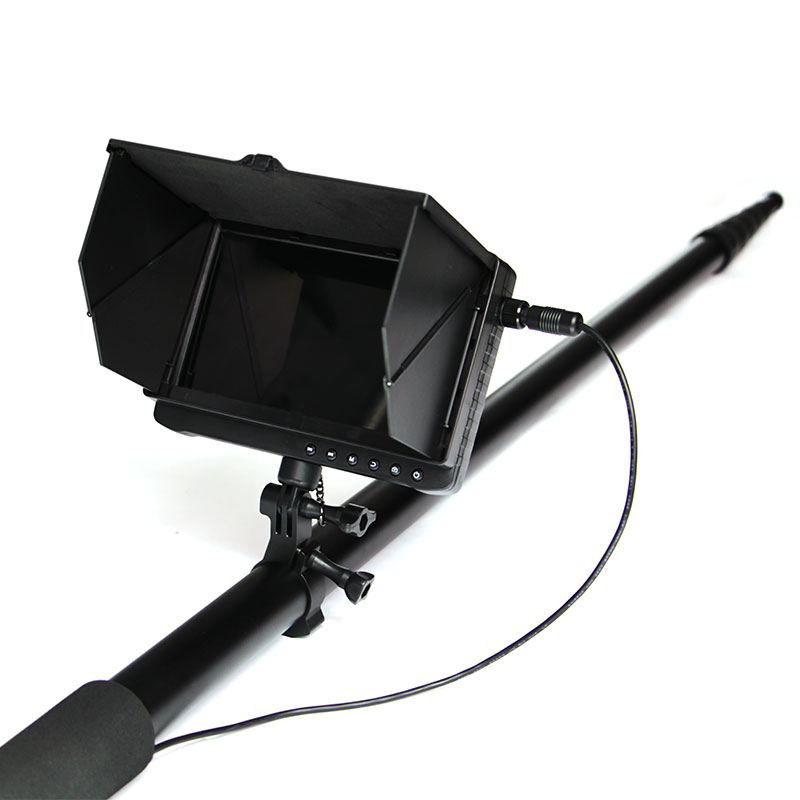 32feet/10m Long Flexible Telescopic Pole Inspection Camera for High Tree, Wall, Bridge Checking