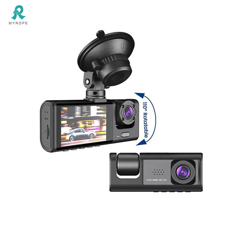 Dual Lens HD Rearview Dash Camera for Car Recording Device Black Box