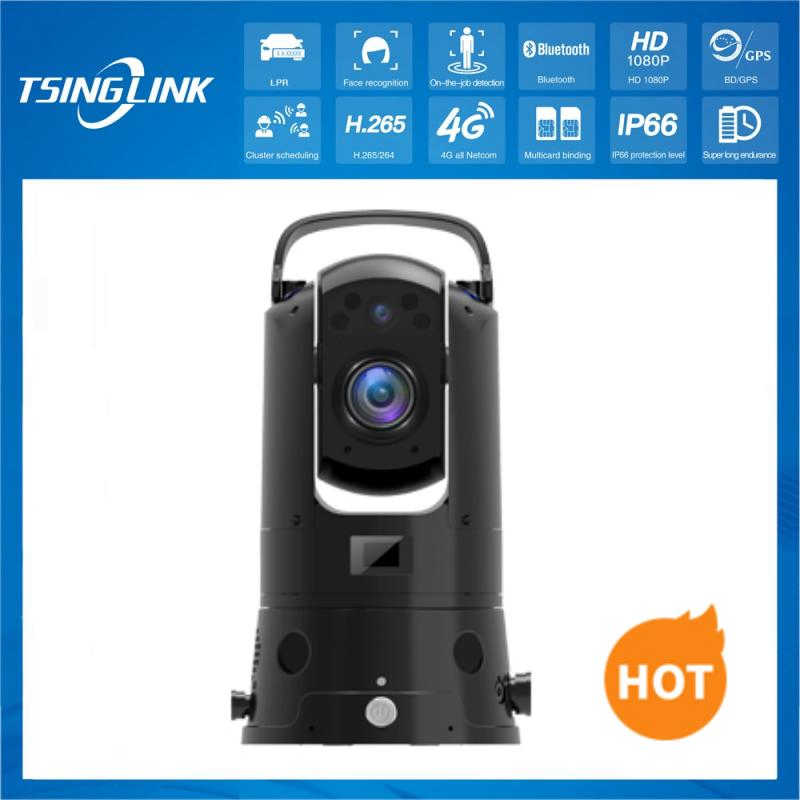 IP Dome Emergency 4G WiFi Battery 360 Degree Rotate Outdoor Waterproof Super Starlight Lpr Face Recognition Security PTZ Camera