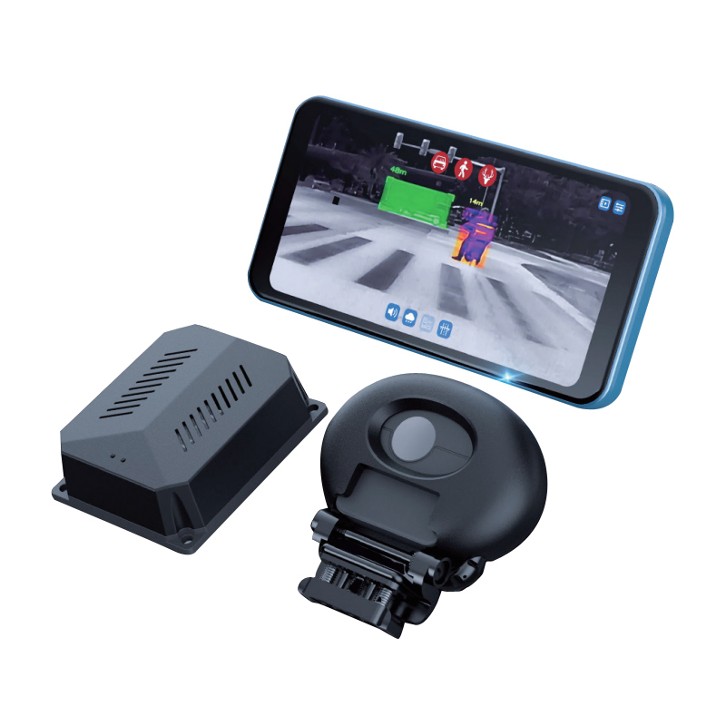 430m Detection Ai Drive Assist Aftermarket Dash Camera Long Wave Infrared Thermal Imaging Night Vision Passenger Car Front View Camera