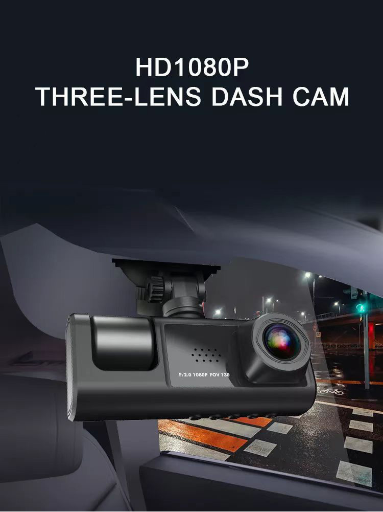 Dual Lens HD Rearview Dash Camera for Car Recording Device Black Box