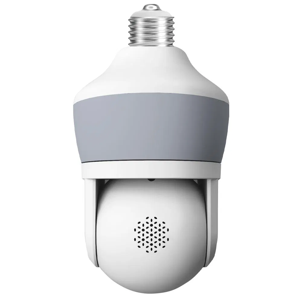 3MP Dual Screen 360 Degrees Smart WiFi Home Audio Tracking Indoor HD Full Color Security Factory CCTV Bulb Camera