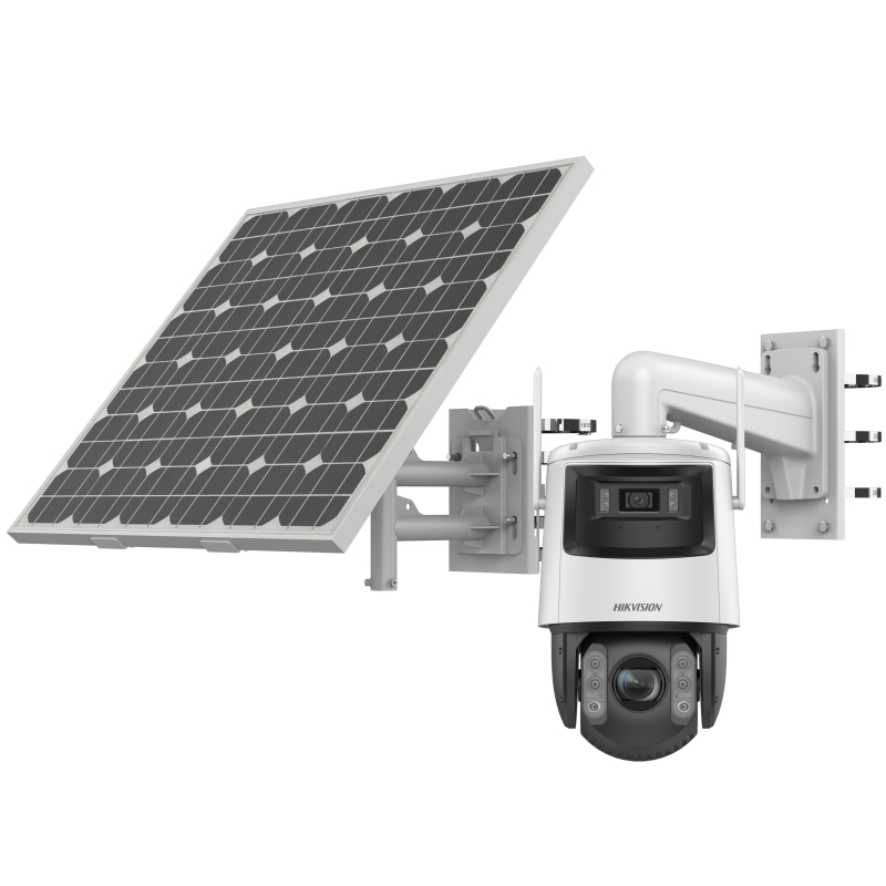 Hikvision 7-Inch 4MP Solar-Powered Security Dome Camera Kit