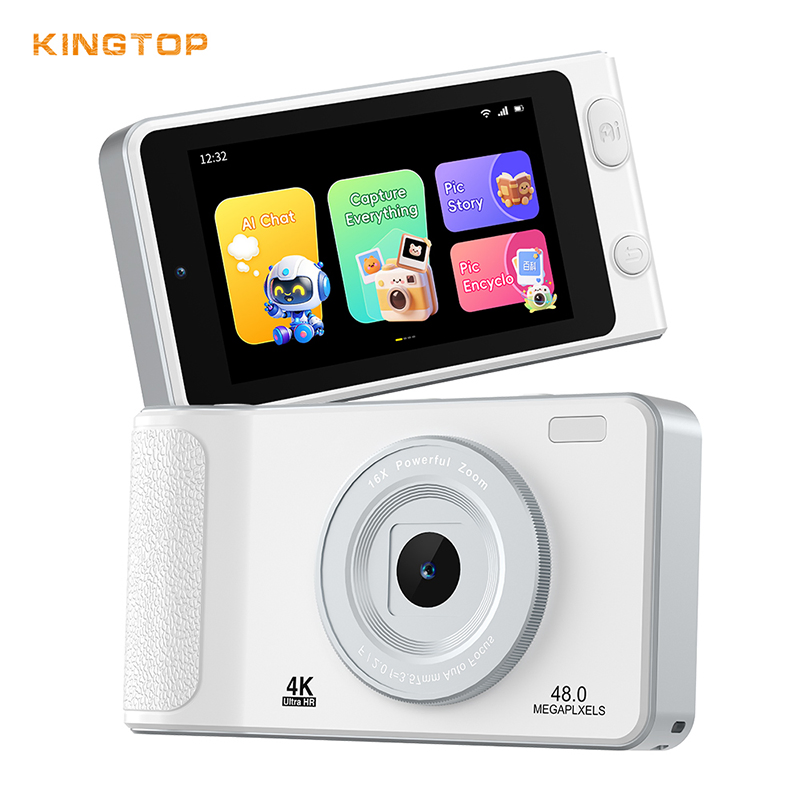 Factory Price 64GB Compact DSLR Kids Digital Camera 4K Hot Sale Mini Design for Students Teens Kids SD/Microsd Compatibility