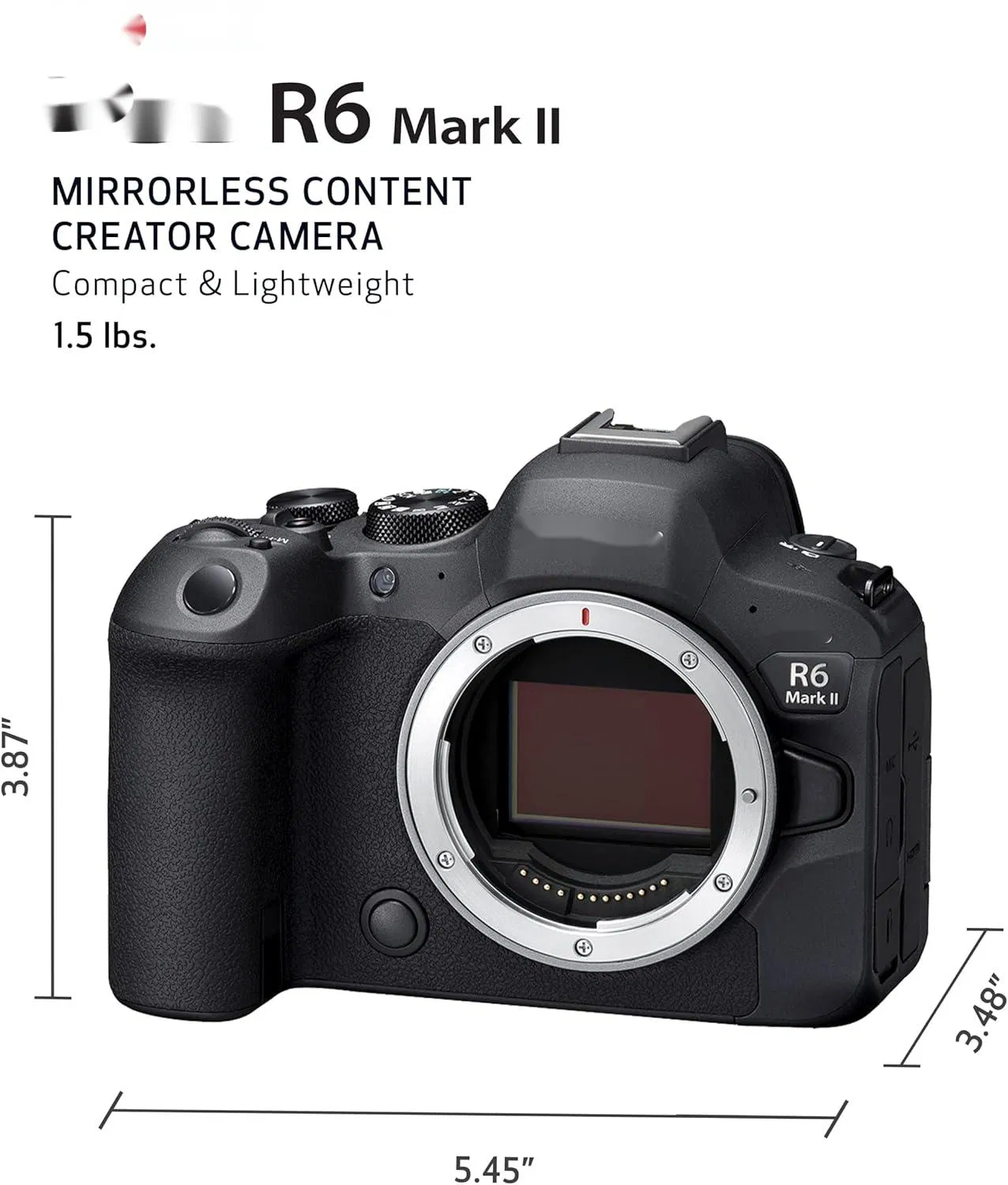Original R6 Mark II Mirrorless Camera (Body Only) , Full-Frame Camera
