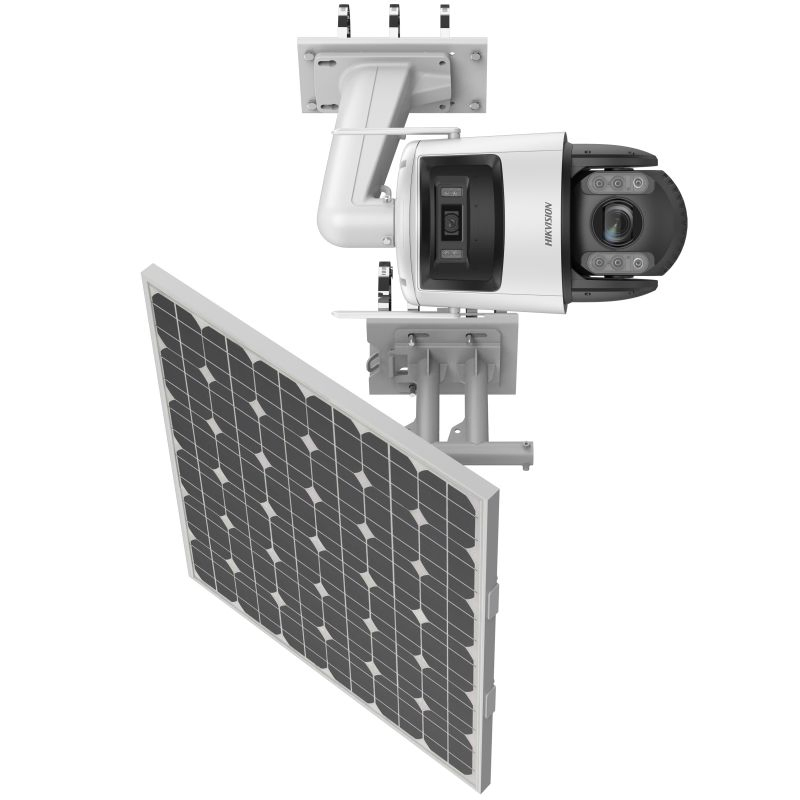 Hikvision 7-Inch 4MP Solar-Powered Security Dome Camera Kit