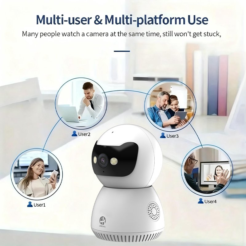 Pet Camera 3MP PTZ 360-Degree Rotating Infrared Night Vision HD Home CCTV Camera