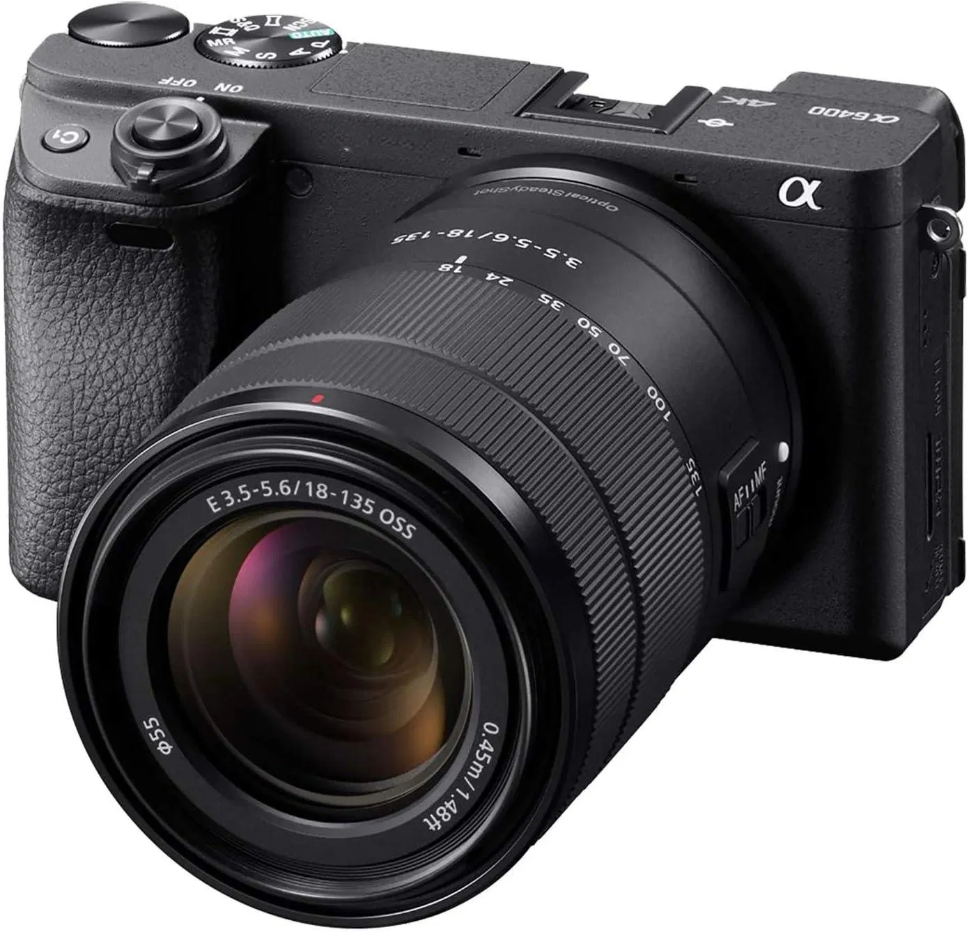 Original Alpha A6400 Mirrorless Camera: Compact Aps-C Interchangeable Lens Digital Camera