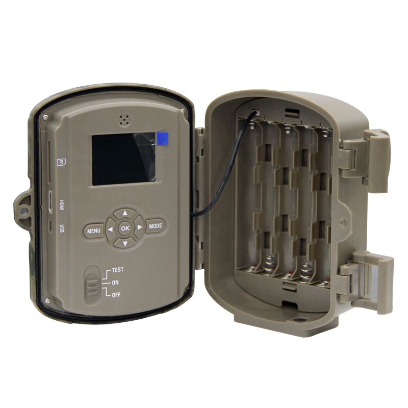 Dh1 Wildlife Trail Camera Night Vision Animal Trap Camera 1080P IR Trail Hunting Camera with Wide-Angle Lens IP66 Waterproof