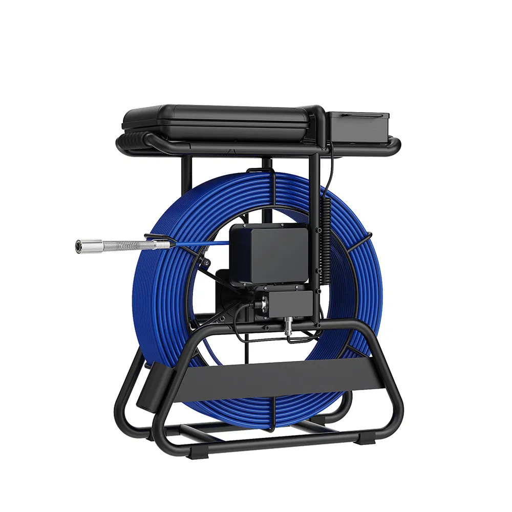 100m 360 Degrees 10 Inch IPS Cable Diameter 7mm 512Hz Transmitter Locator Meter Counter Keyboard Sewer Camera Inspection