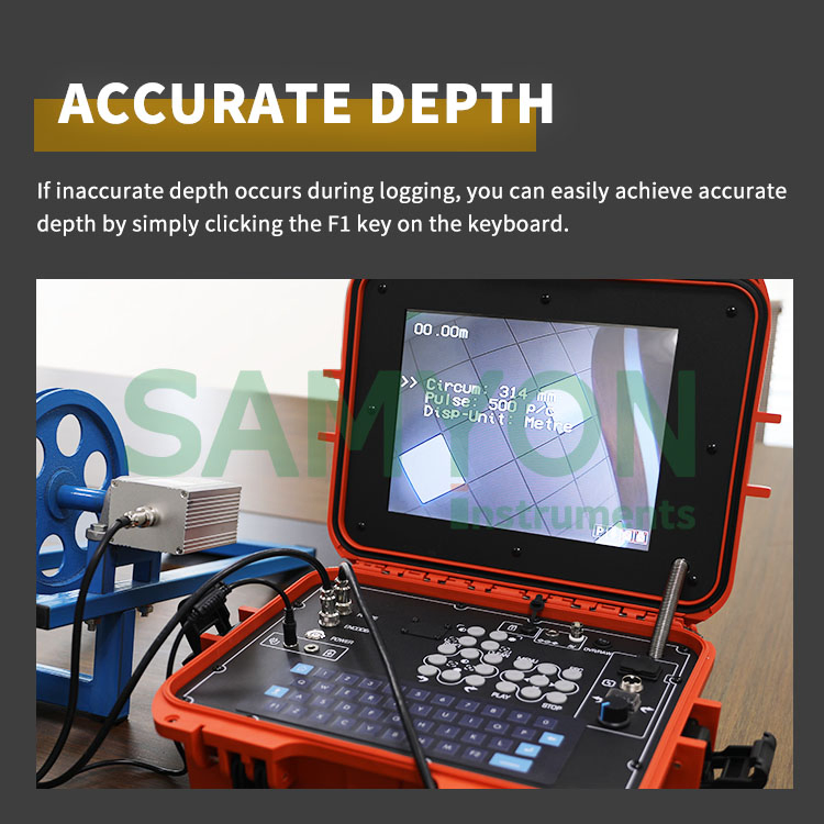 Samyon 360 Degree Borehole CCTV Camera Rotate 360 Degree Rotating Deep Water Well Inspection