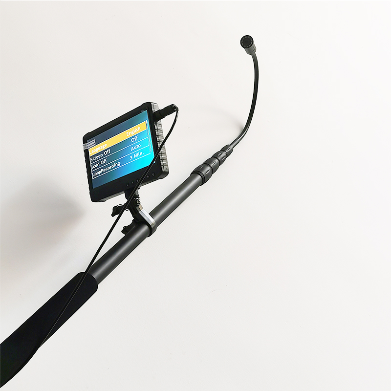 8m Telescopic Pole Search Video Inspection Camera for High Place Ceiling Bridge Checking