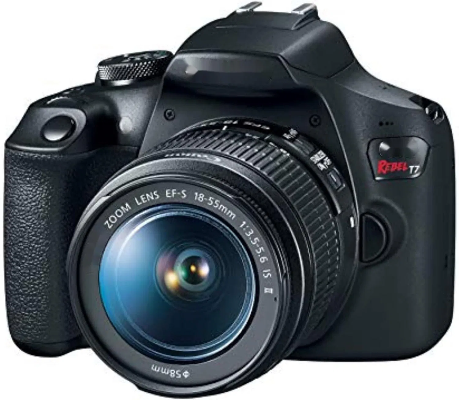 Hot-Selling Rebel T7 DSLR Camera with 18-55mm Lens Built-in Wi-Fi 24.1 MP CMOS Sensor