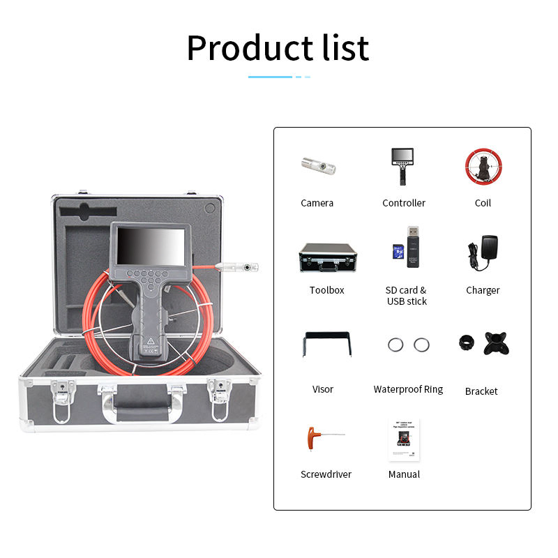 Customizable Camera 7 Inch Handheld Monitor Dual 360 Degree Rotate Camera