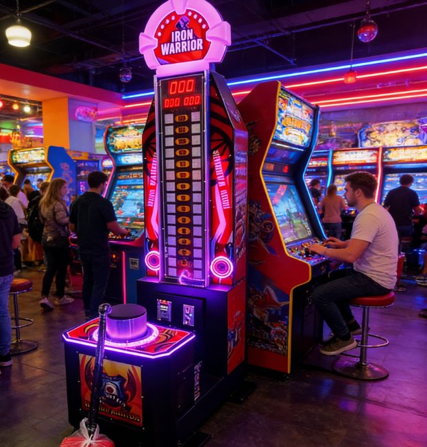 Iron Warrior Strength-Testing Arcade Game Machine: Thrilling Power-Challenge Entertainment