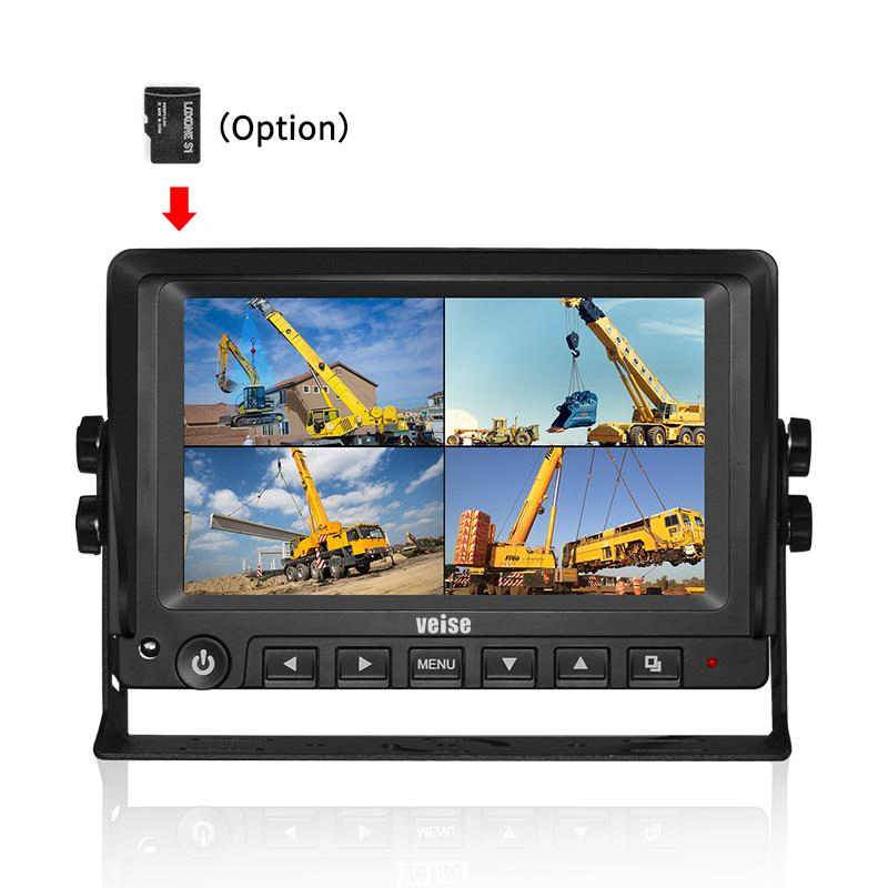 Ai Bsd Blind Spot Detection System Vehicle and Pedestrian Active Detection Anti Collision Warning Forklift System Quad View