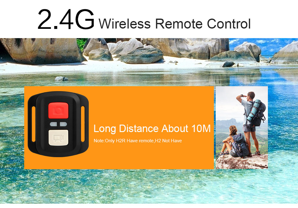 H2r Action 4K HD Waterproof Video Hidden Sport Cam Action Digital Camera