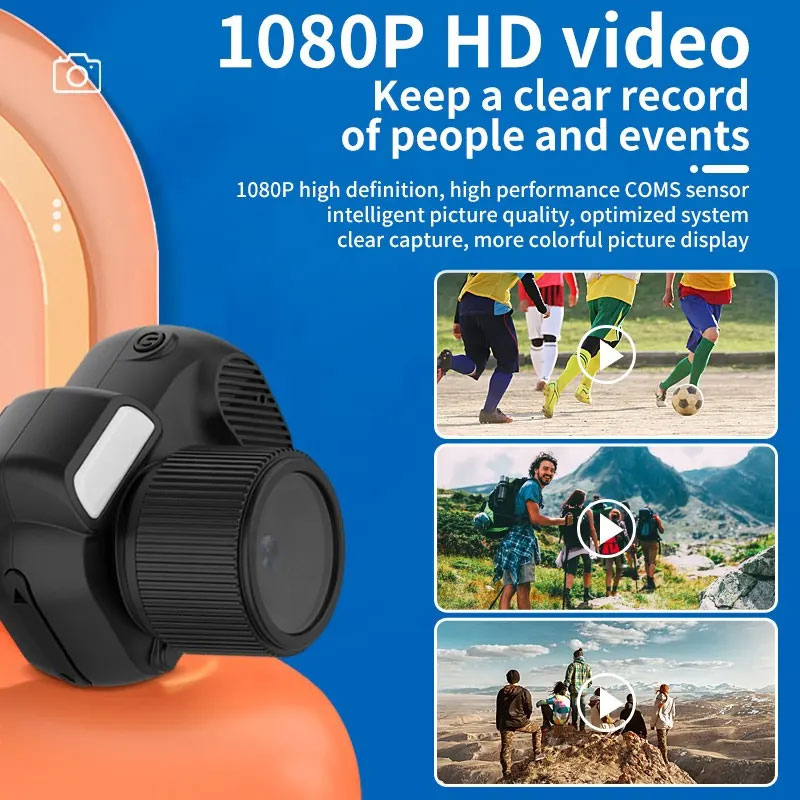 Compact 1080P Mini Action Camera for Kids Adventures Portable 1080P Kids Action Camera for Outdoor Fun