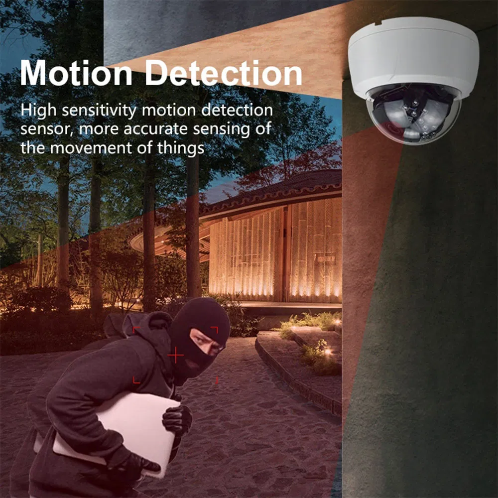 Metal 4MP Ai Dome CCTV Camera, IP Poe Explosion-Proof Industrial High-Temperature Resistant High-Definition Face Recognition Security Camera