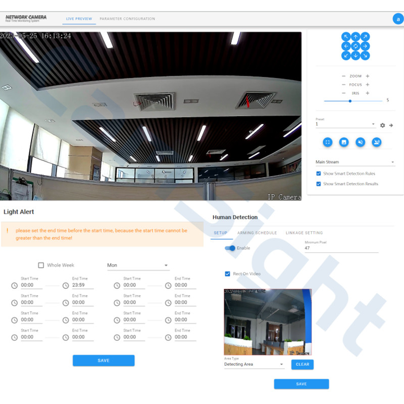 8MP 4K Ai Two Way Audio Colorvu Human Detection Poe IP Camera OEM ODM CCTV Security Bullet IP Camera Manufacturer IP67