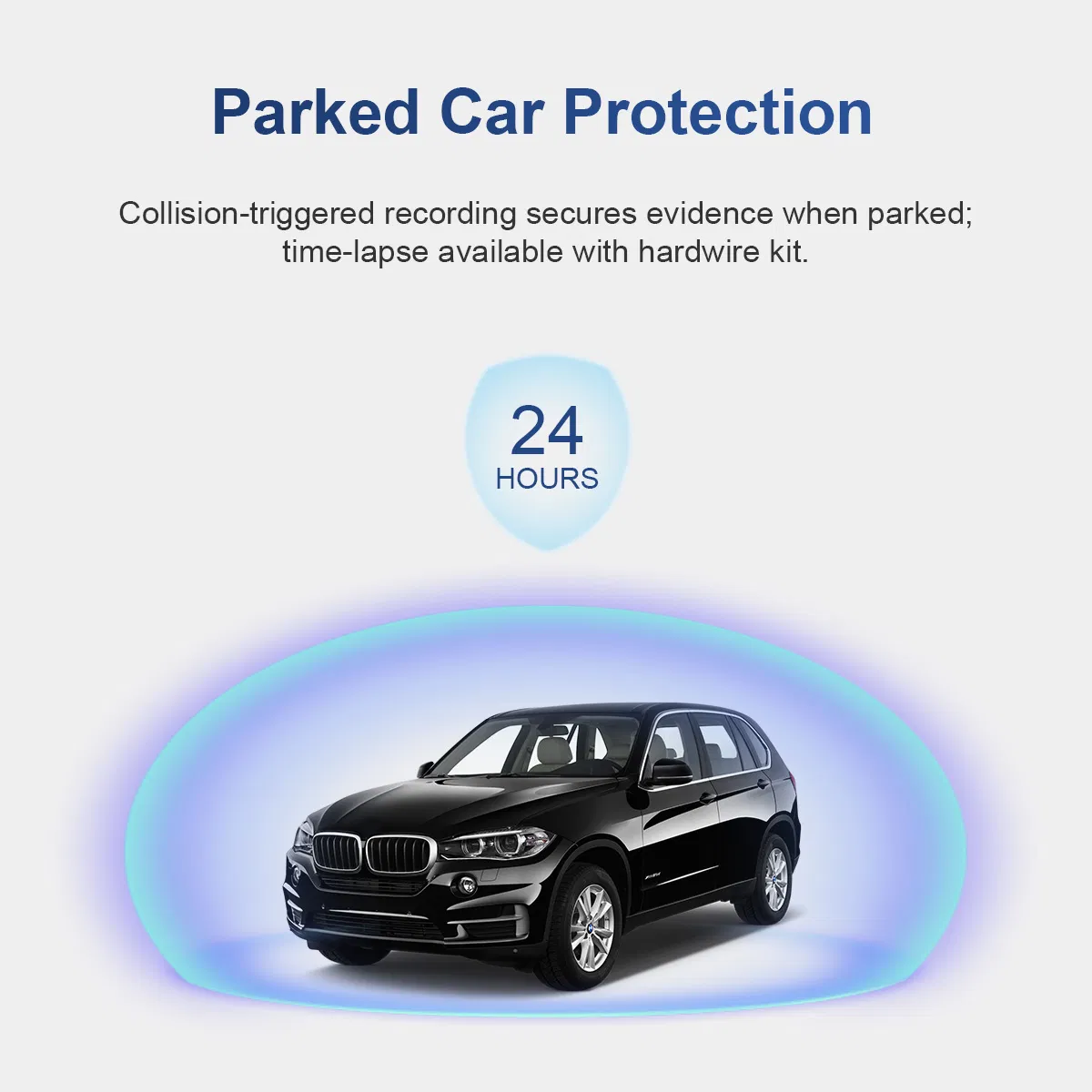 2K Front Rear TF Card 24h Parking Mode WiFi Car Dash Camera