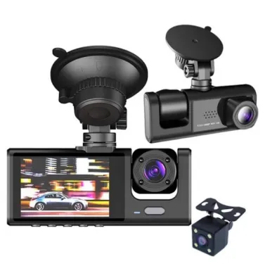 Three Lens Car DVR Camera Front Dash Camera