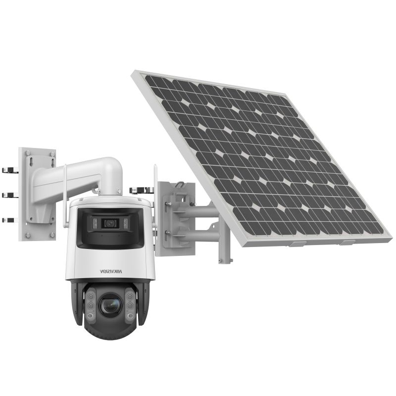 Hikvision 7-Inch 4MP Solar-Powered Security Dome Camera Kit