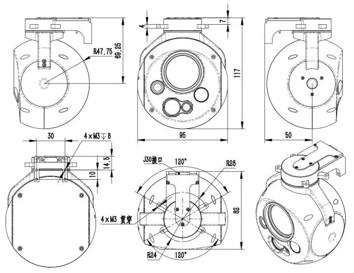 LM120-4 Dimensions
