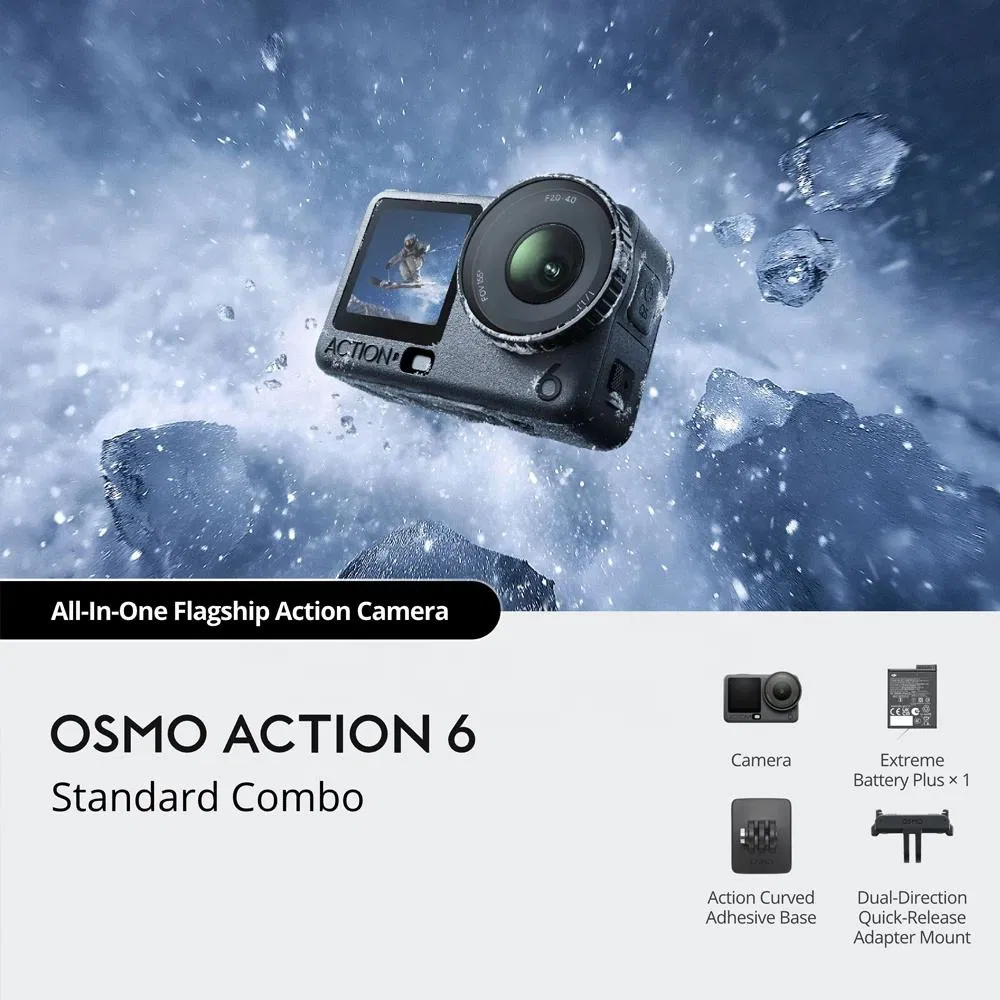 Osmo Action 6 Standard Set DSLR Action Camera Digital Camera Mini Camera Osmo Action Car Camera