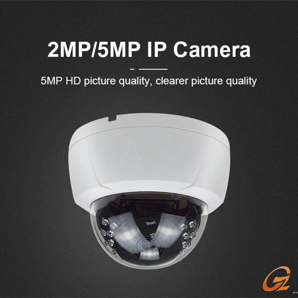 Metal 4MP Ai Dome CCTV Camera, IP Poe Explosion-Proof Industrial High-Temperature Resistant High-Definition Face Recognition Security Camera