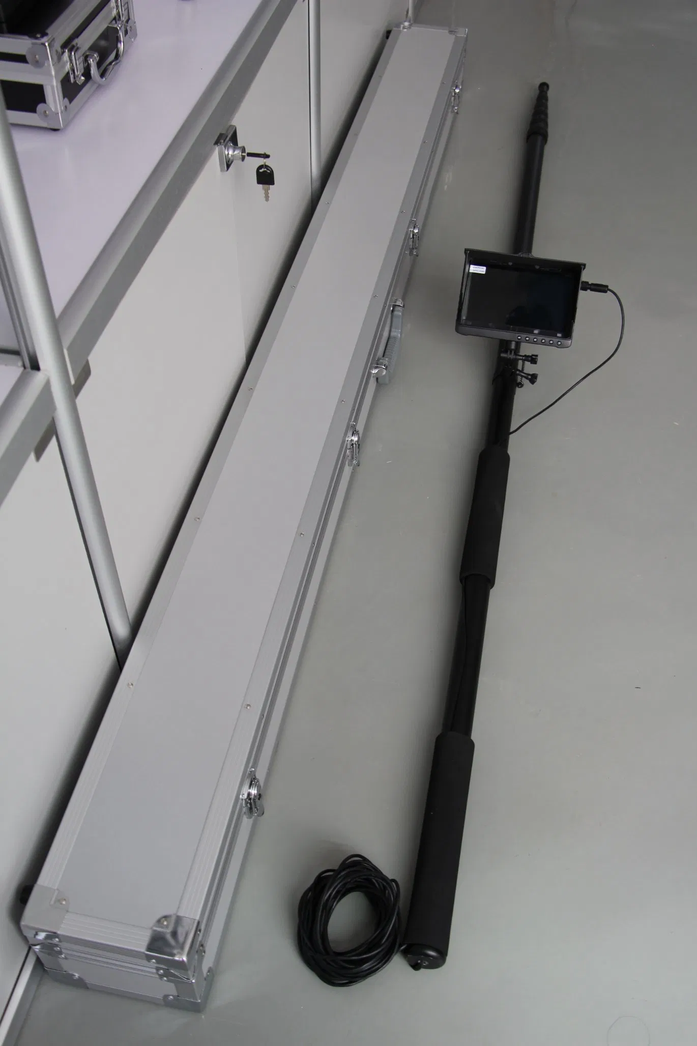 32feet/10m Long Flexible Telescopic Pole Inspection Camera for High Tree, Wall, Bridge Checking