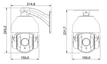 360 Degree Endless Pan Rang PTZ Camera