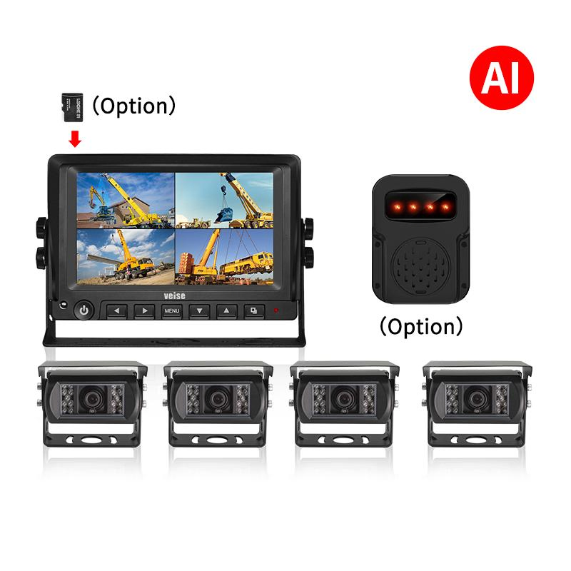 Ai Camera Pedestrian Detection Human Vehicle Nearby Collision Warning Forklift Truck Backup Camera Blind Spot Detection System