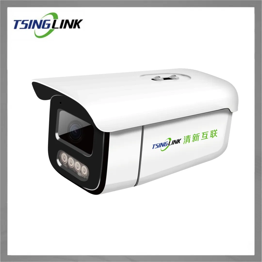 Super Starlight 4.0 Megapixel 2K IR DC12V Face Recognition Lpr Microphone WDR Bullet CCTV Security Network IP Camera