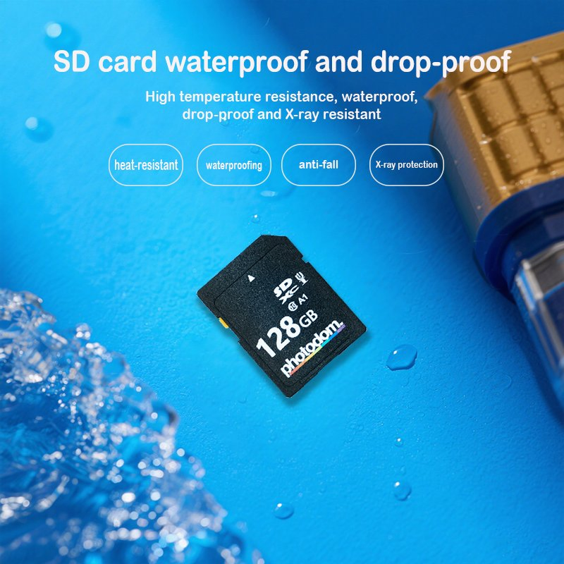 4K/8K/Vr Ready, Dustproof &amp; X-ray Proof for Mirrorless Cameras Memory Card (made in China) 128GB 256GB 512GB Uhs-II SD Card - 250MB/S Write