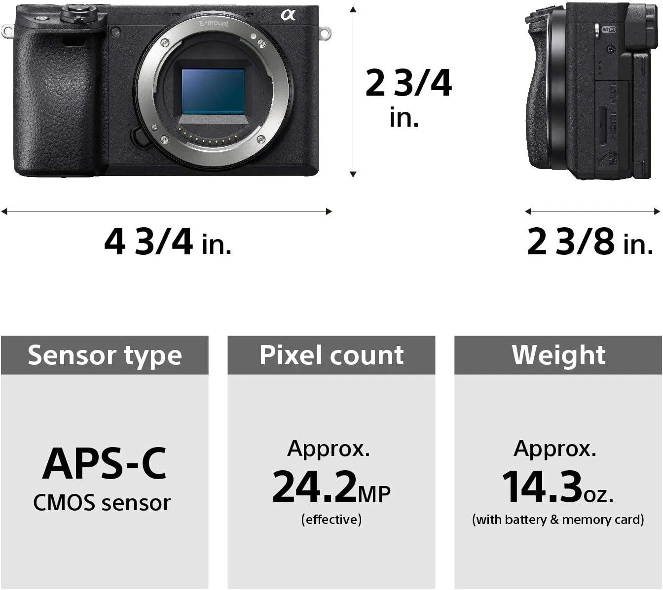 Alpha A6400 Mirrorless Camera Design