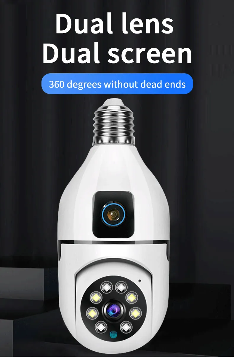 CCTV Fisheye Bulb WiFi Camera