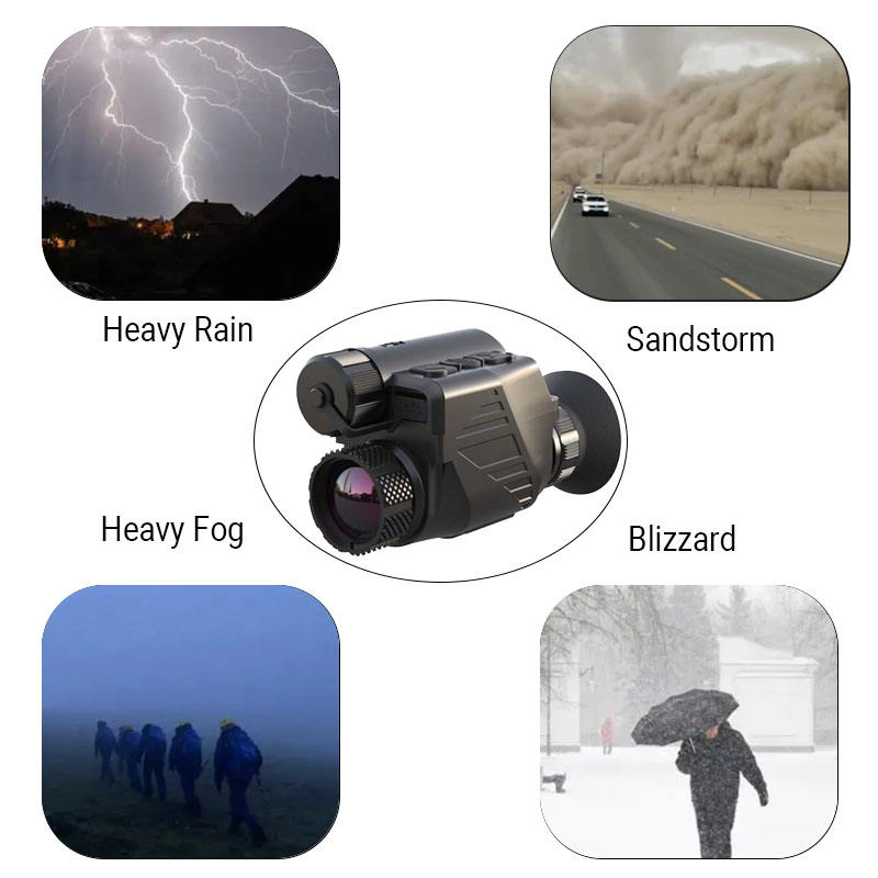 Bonsure Ys67 Head-Mounted Thermal Imaging Camera Night Vision Infrared Scope with Photo &Videowlfi Features