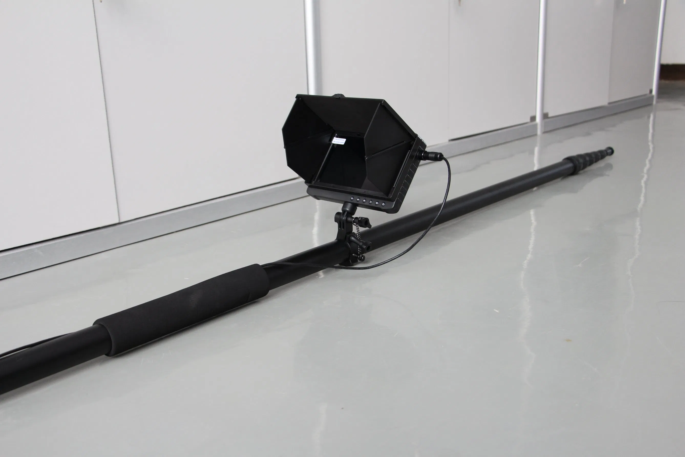 8m/27feet Long Flexible Telescopic Pole Camera System for Pipe/ High Bridge/ Ceiling Wall Inspection