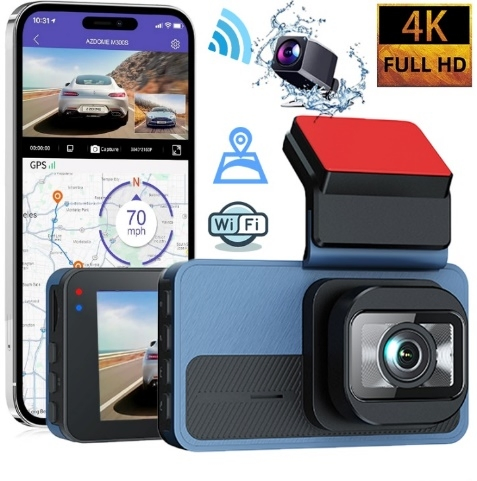 Three Lens Car DVR Camera WiFi Super Night Vision Front Dash Camera