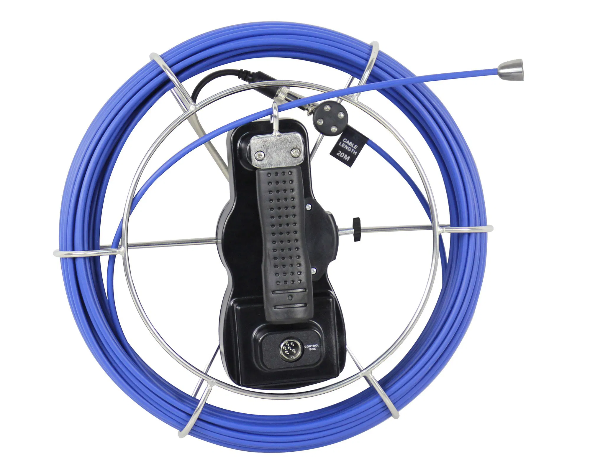 Wopson 50m Cable 23mm Stainless Steel Sewer Pipe Plumbing Inspection Camera