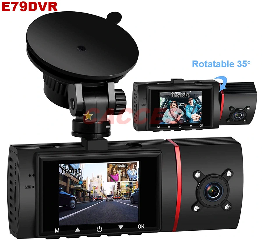 Dual 1080P Dash Cam, Triple Front Cabin Rear Car Camera,Loop Dash Camera with Infrared Night Vision,24hr Motion Detection Parking Mode,G Sensor Accident Record