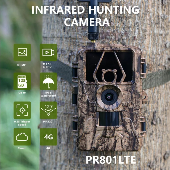 Digital Trail LTE-4G Wildlife Motion Night Vision 8K Hunting Camera 4G Live