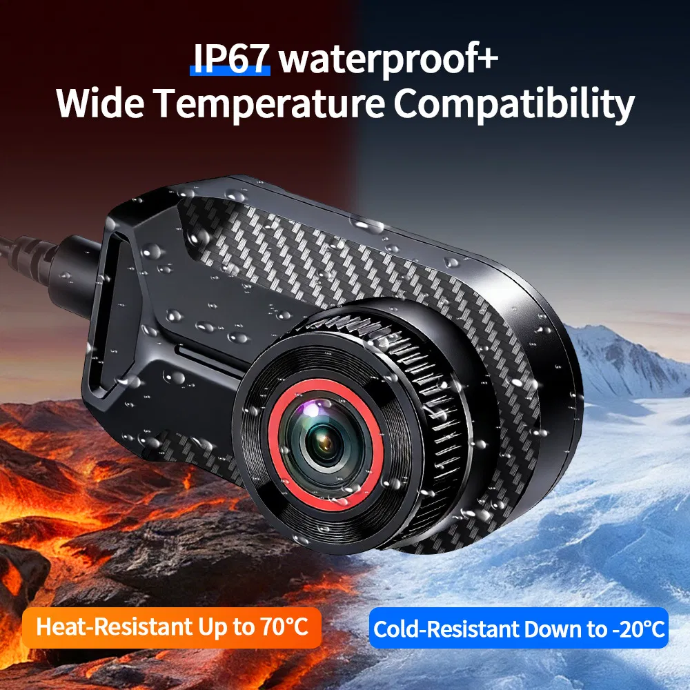 Advanced Waterproof Electric Car Dash Camera with 2K Video Quality