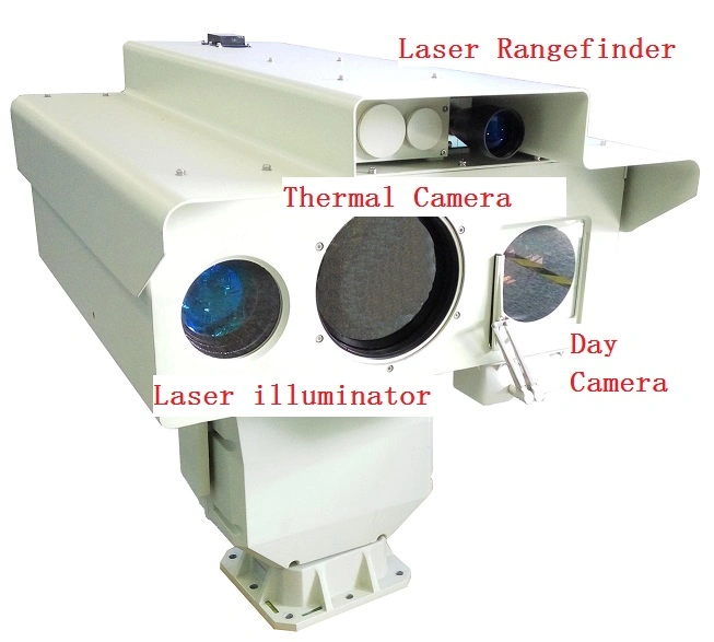 Multi Sensor Surveillance IP Thermal Imaging Camera with HD Laser Night Vision Camera and Laser Rangefinder