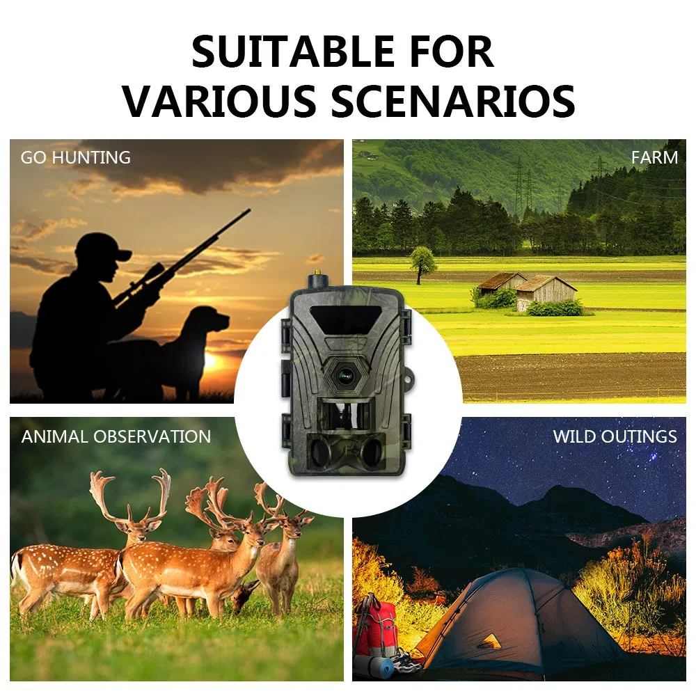 4G Hunting Camera APP Support Live Streaming 4K 60MP Wildlife Trail Camera