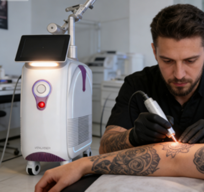 No Pain Tattoo Removal Standing Air Cooling 532nm 1064nm ND YAG Laser Machine Price