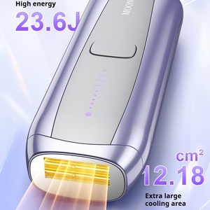 Laser Hair Removal Device Dual-lamp Sapphire Ice Cooling 999,999 Flashes IPL 5 Levels 3 Modes Permanent At-Home