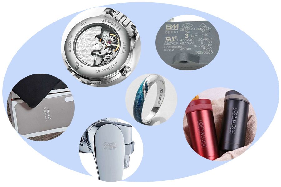 Laser Marked Plastic and Cylinder Material